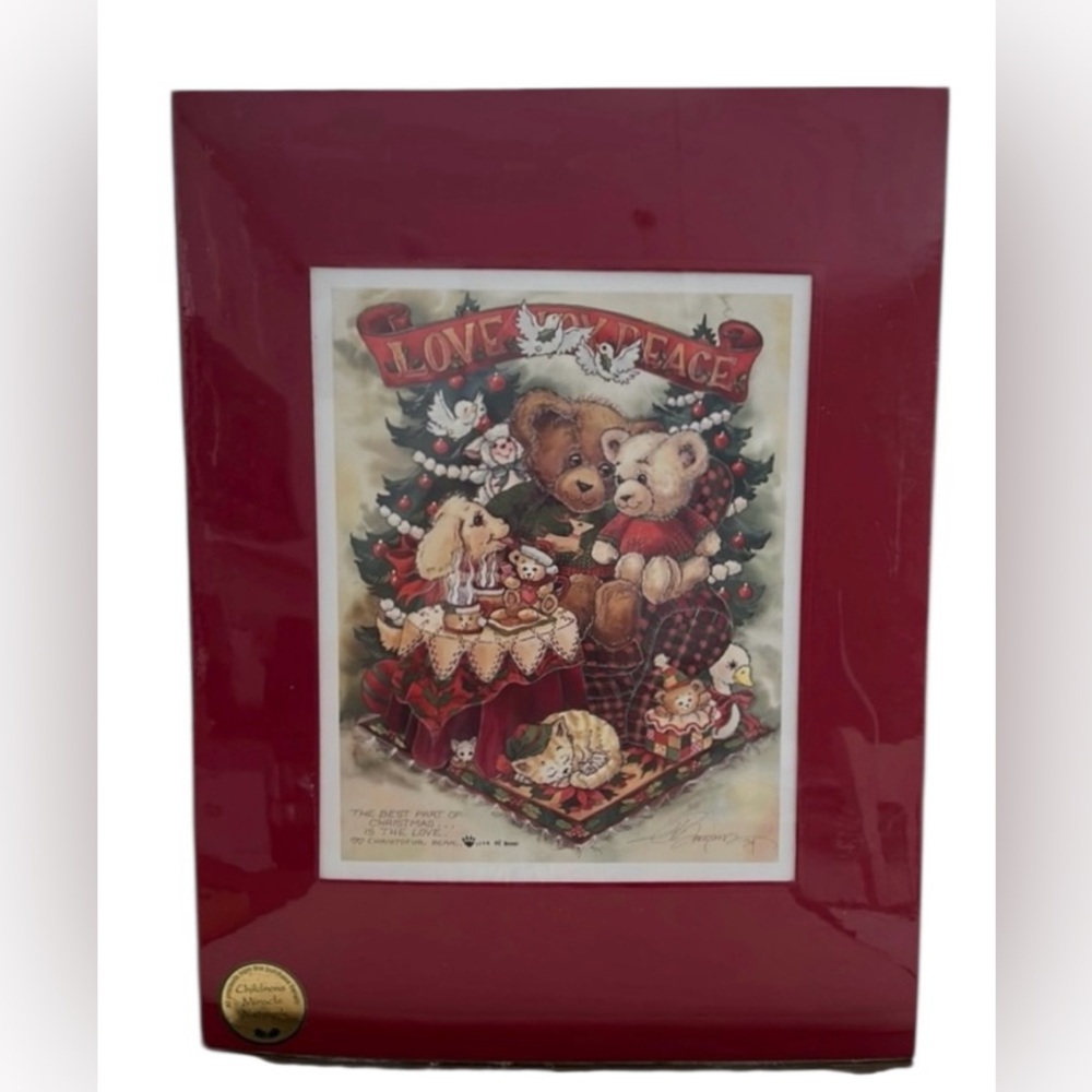 Signed Jody Bergsma Christmas print #1179 of 3000 - matted in original plastic